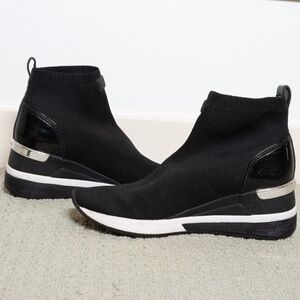 Michael Kors Women's Skyler Wedge Bootie Sock Sneakers